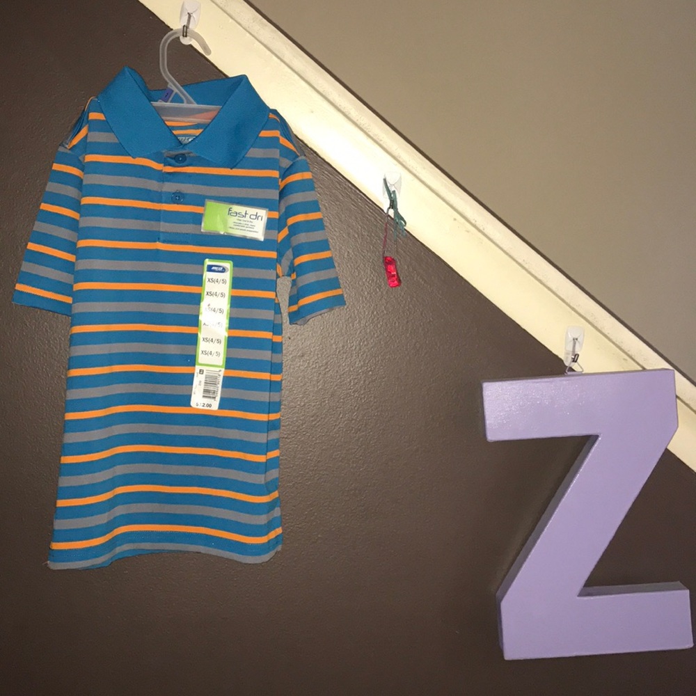 BOGO💙💙 XS 4/5 short sleeve striped polo